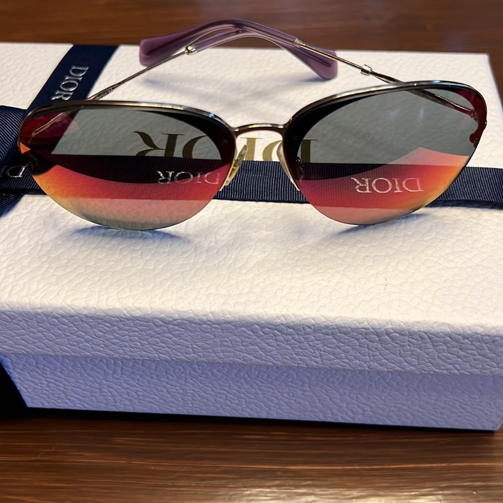Miu-miu Aviators 140 purple mirrored lenses - Picture 4 of 15